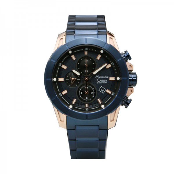 Alexandre Christie AC 6522 Rosegold Blue MCBURBU